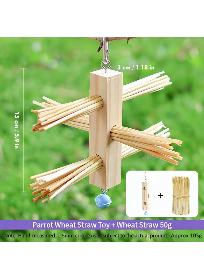 ألعاب خشبية للببغاوات والطيور الصغيرة، مثل الببغاوات الصغيرة، الببغاوات الكوكاتيل، الببغاوات الكونور، الببغاوات الحمام، الببغاوات الرمادية الأفريقية - 1 عبوة - Image 4